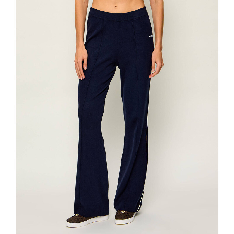 GUESS ACTIVE Úpletové kalhoty LAURENE | flare fit