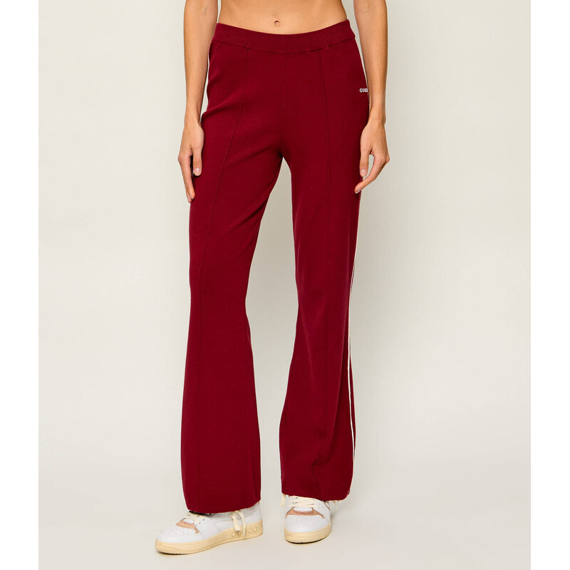 GUESS ACTIVE Úpletové kalhoty LAURENE | flare fit