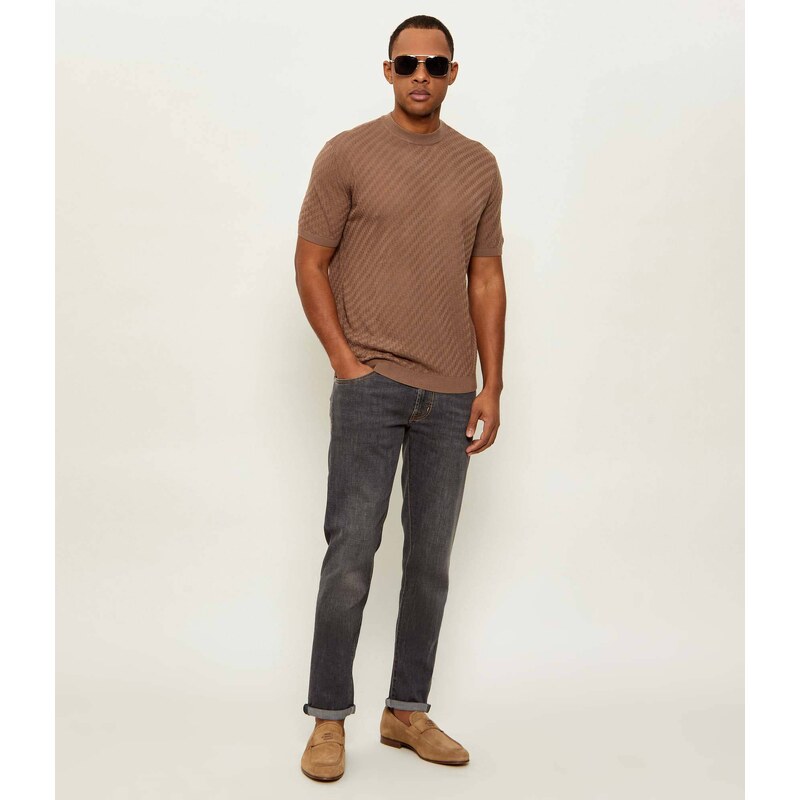 Emporio Armani Svetr | Slim Fit | s příměsí vlny