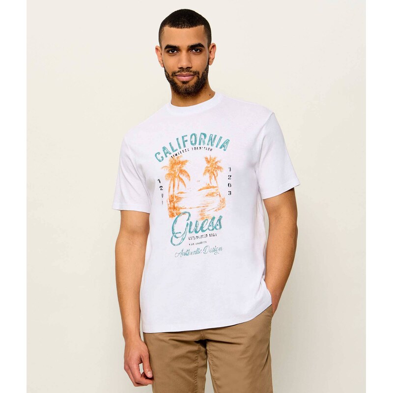 GUESS Tričko Summer Slub | regular fit