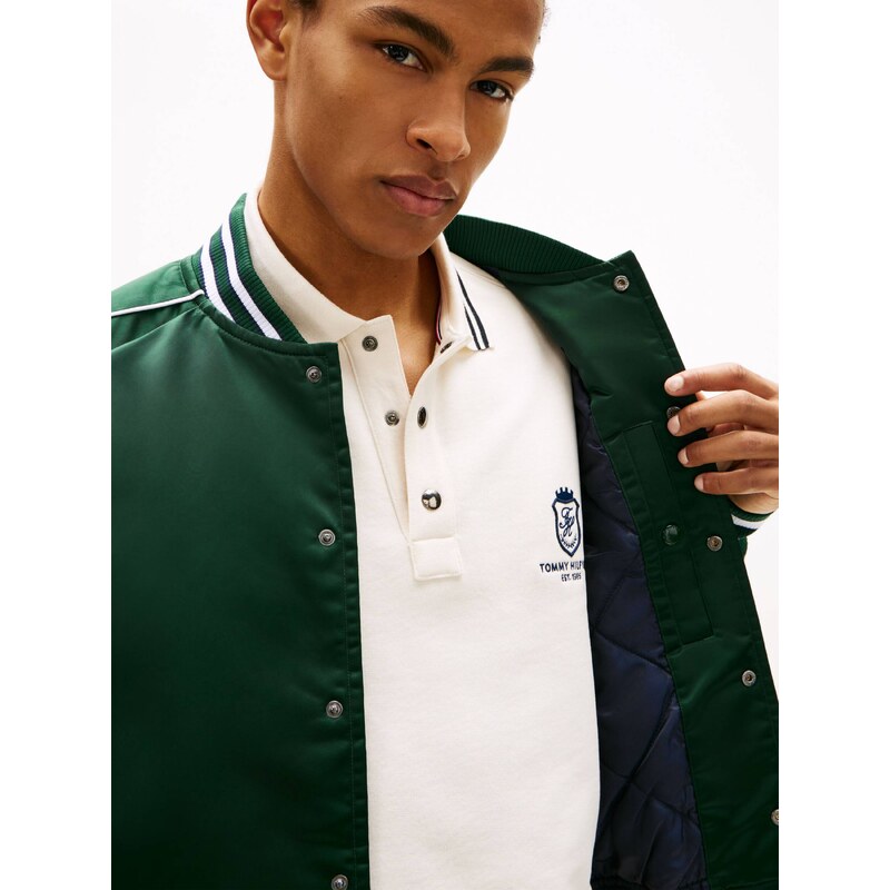 Tommy Hilfiger Saténová bunda bomber VARSITY | Loose fit