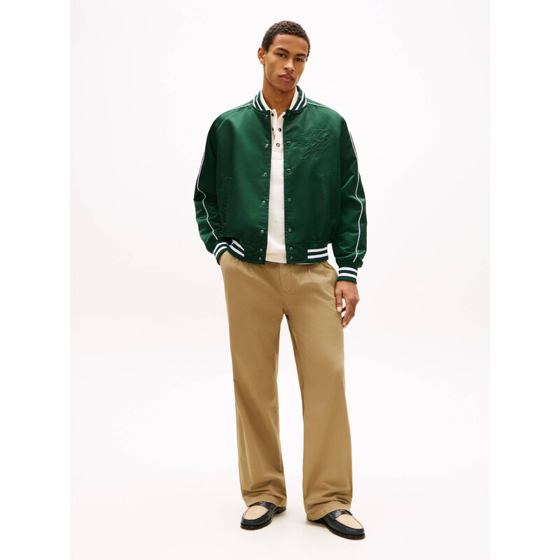 Tommy Hilfiger Saténová bunda bomber VARSITY | Loose fit