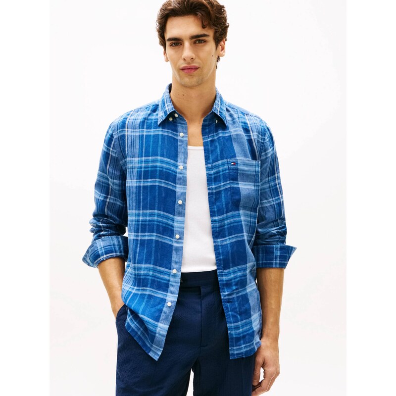 Tommy Hilfiger Lněná košile SUMMER MADRAS | regular fit
