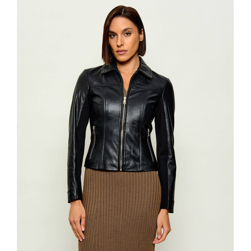 Liu Jo Kožená bunda | Slim Fit