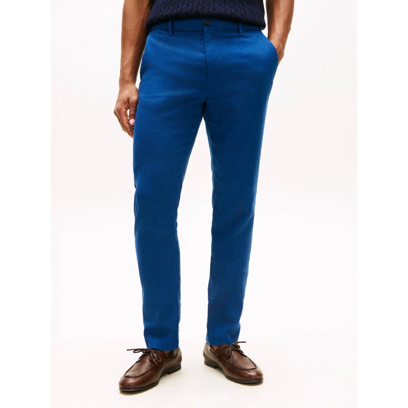 Tommy Hilfiger Lněné kalhoty chino DENTON | Straight fit