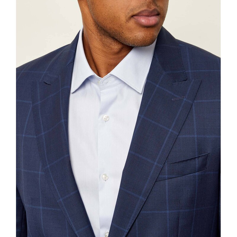 BOSS BLACK Vlněný oblek H-Huge-2Pcs-Peak-253 | Slim Fit