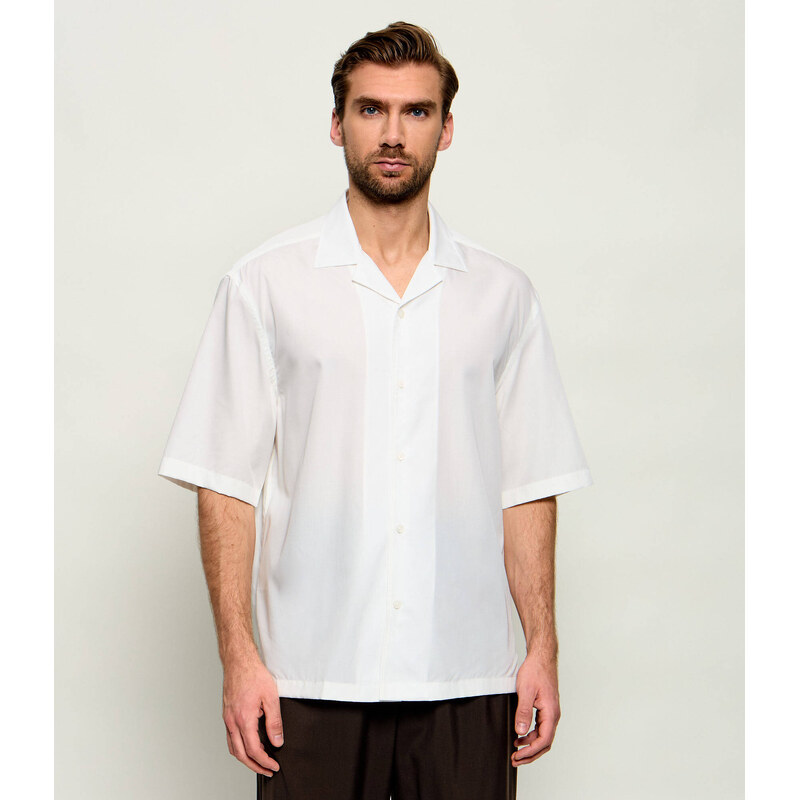 BOSS BLACK Košile H-CESAR-CAMP-SH_DB| BOSS X BECKHAM | Relaxed fit |s příměsí hedvábí