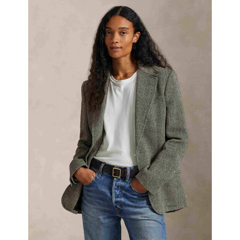 POLO RALPH LAUREN Lněná sako HERTIAGE | Straight fit |s příměsí 115548000