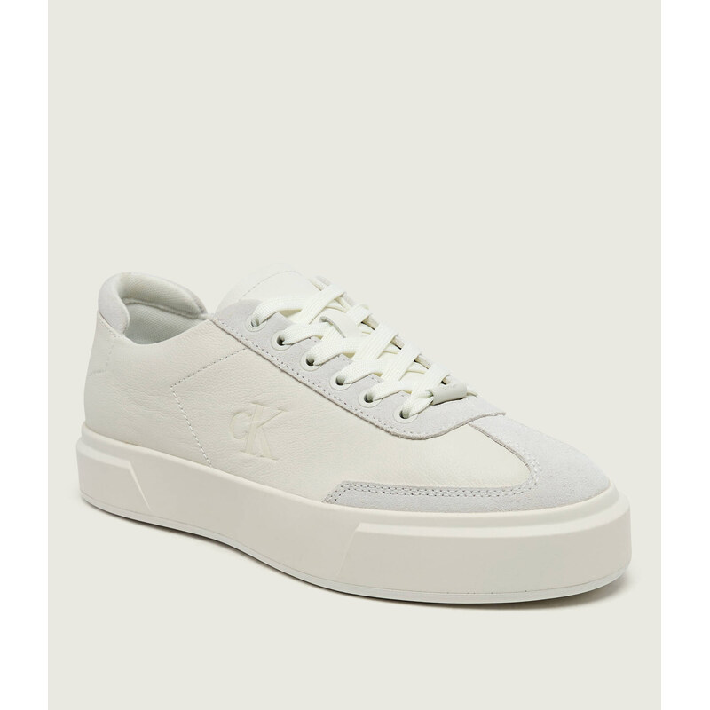 Calvin Klein Kožené tenisky CUPSOLE | semiš
