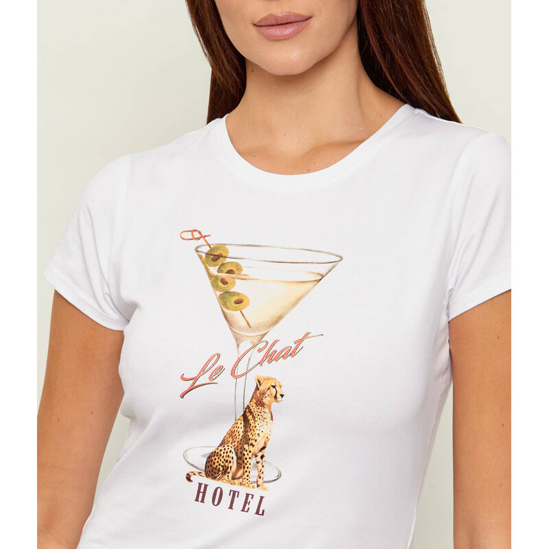 GUESS Tričko LEOPARDTINI | Slim Fit