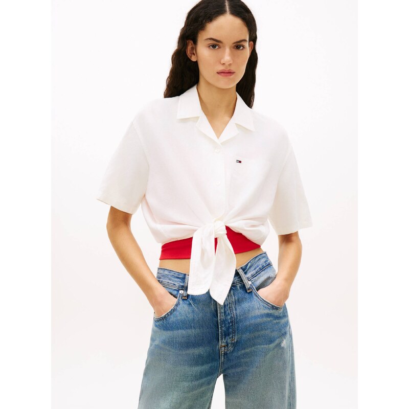 Tommy Jeans Lněná košile | Cropped Fit 113642055