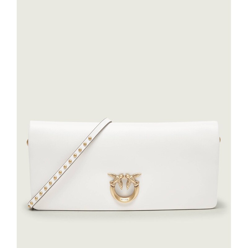 Pinko Kožená crossbody kabelka/psaníčko CLICK SOFT HORIZONTAL CLASSIC 113495928