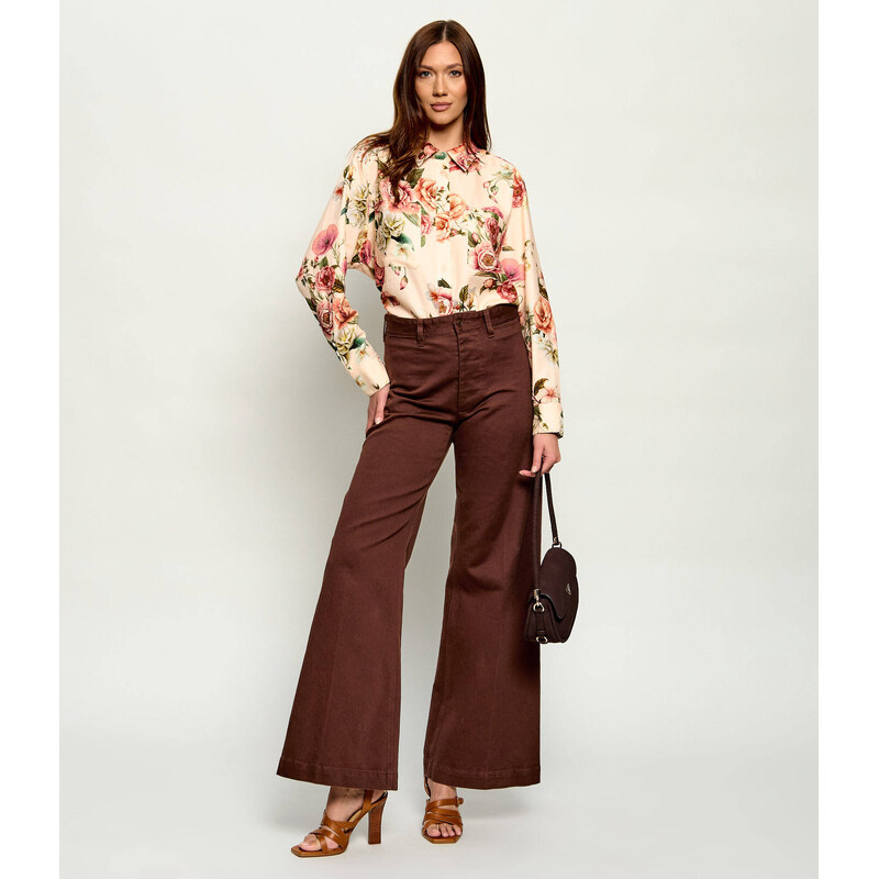GUESS Lněná košile CADIE | Oversize fit