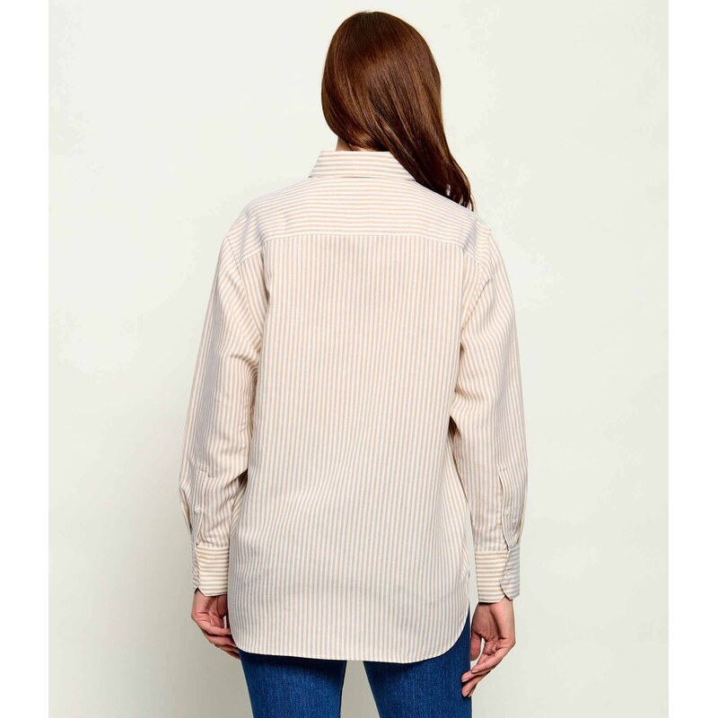 Lacoste Lněná košile | Oversize fit