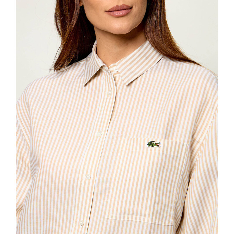 Lacoste Lněná košile | Oversize fit
