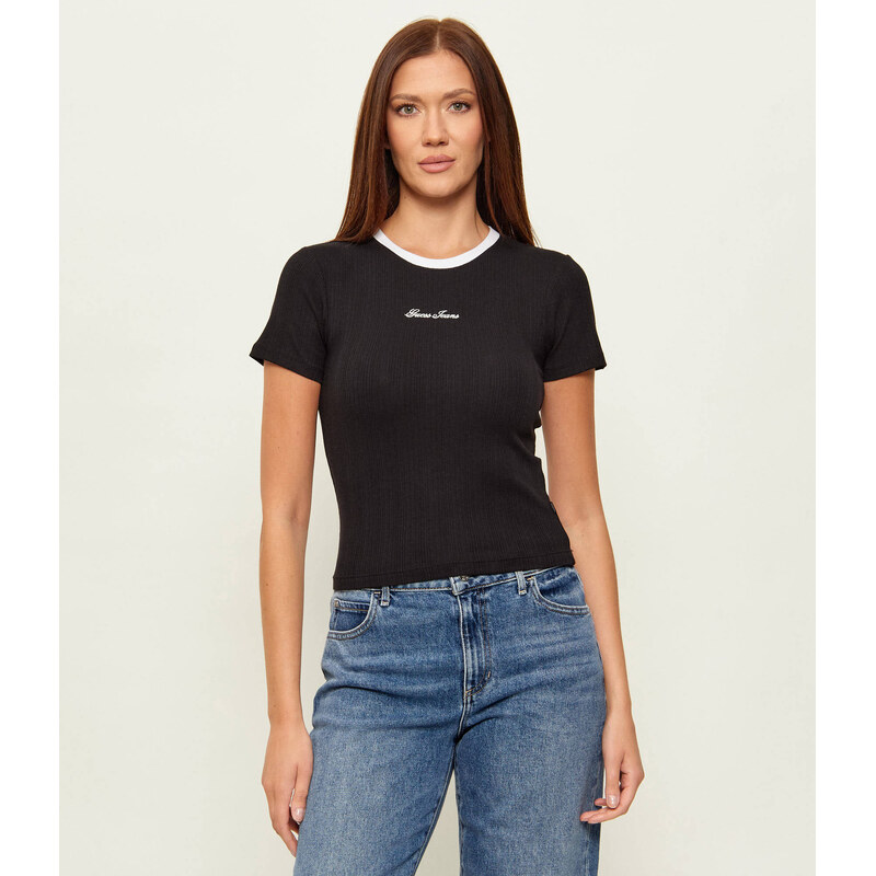 Guess Jeans Tričko EMBRO RINGER | Slim Fit
