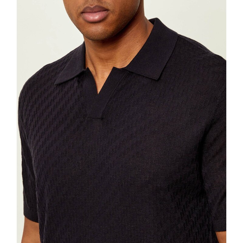 Emporio Armani Polokošile | regular fit | s příměsí vlny