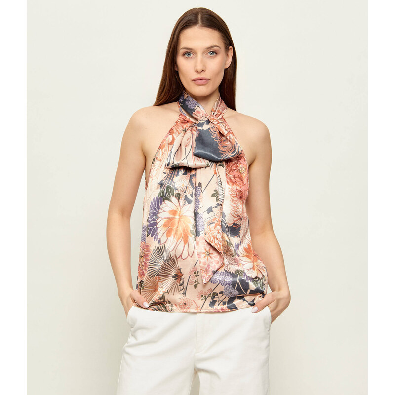 GUESS Saténový top + šála | regular fit 113296010