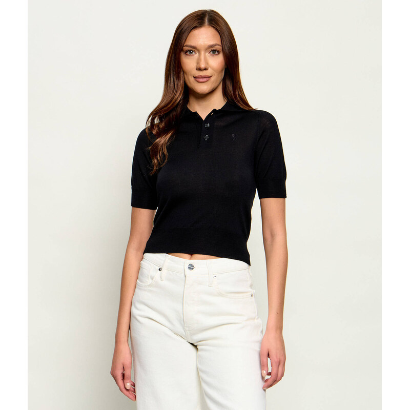 AMI Paris Vlněné polokošile | Slim Fit 115525830