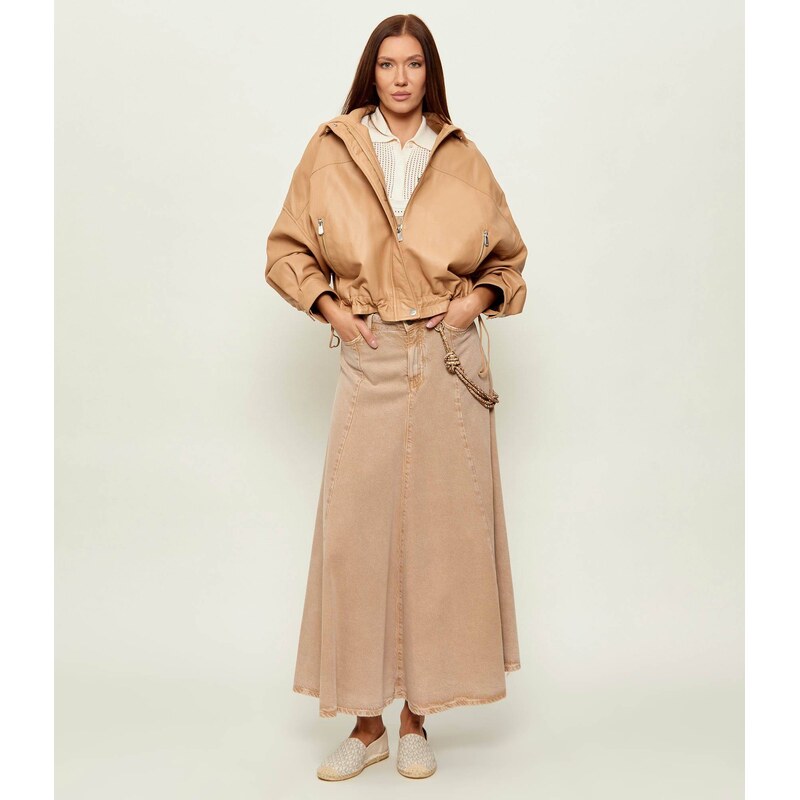 Pinko Kožená bunda BAILEE | Relaxed fit