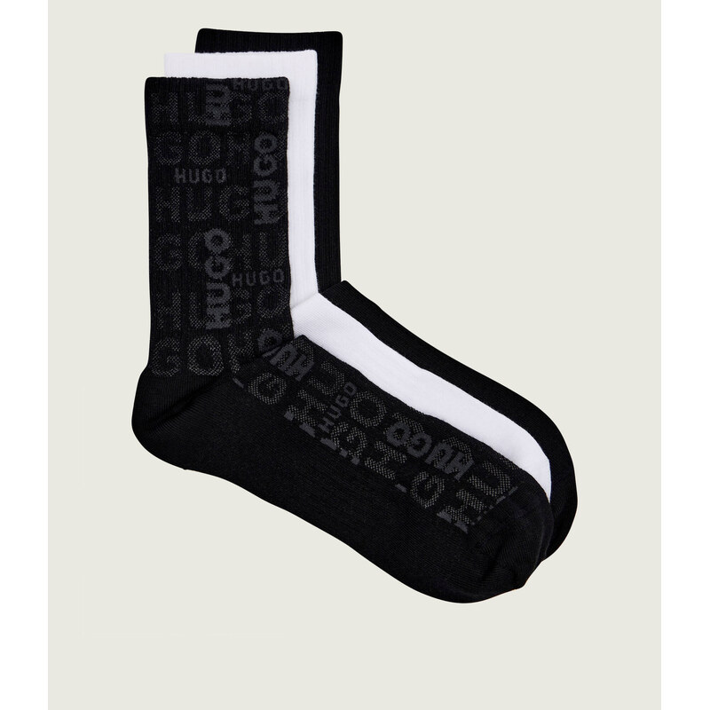 HUGO Ponožky 3-pack QS LOGO PIQUET CC
