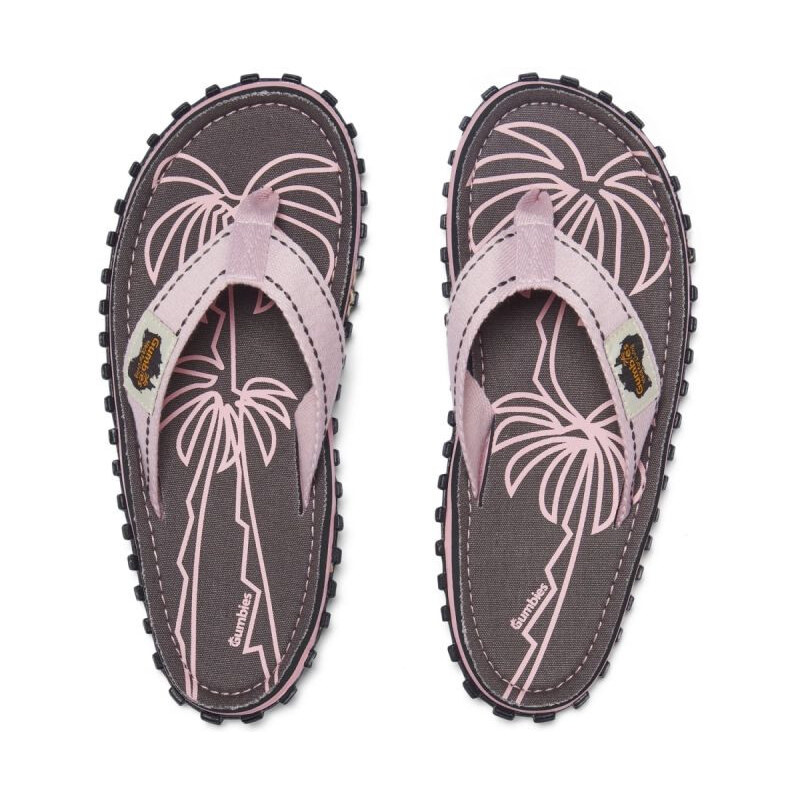 Gumbies unisex žabky ISLANDER FLIP-FLOP PALM LEAF PINK 115643915