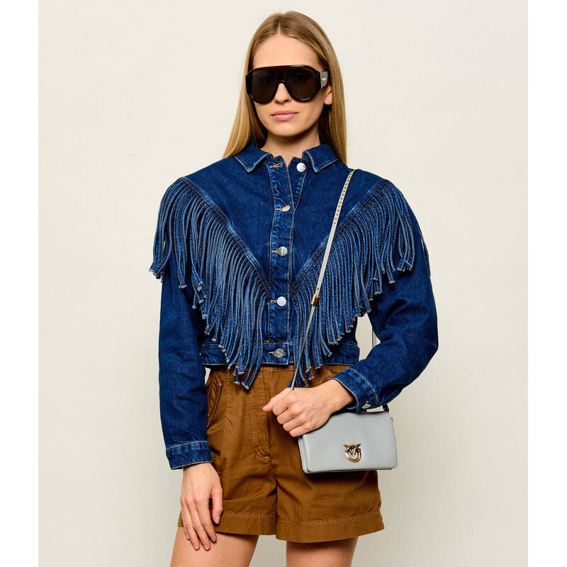 Pinko Kožená psaníčko CLICK SOFT HORIZONTAL MINI
