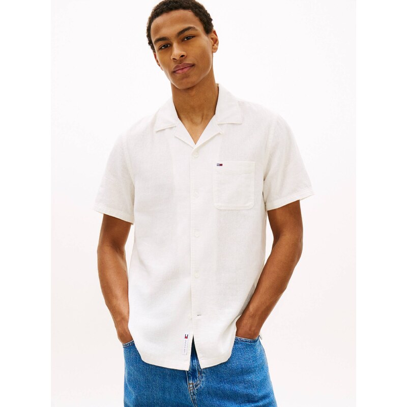 Tommy Jeans Lněná košile | regular fit