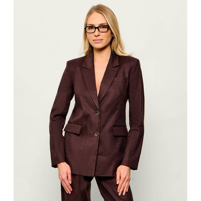 GUESS Lněná sako CARLA | Relaxed fit