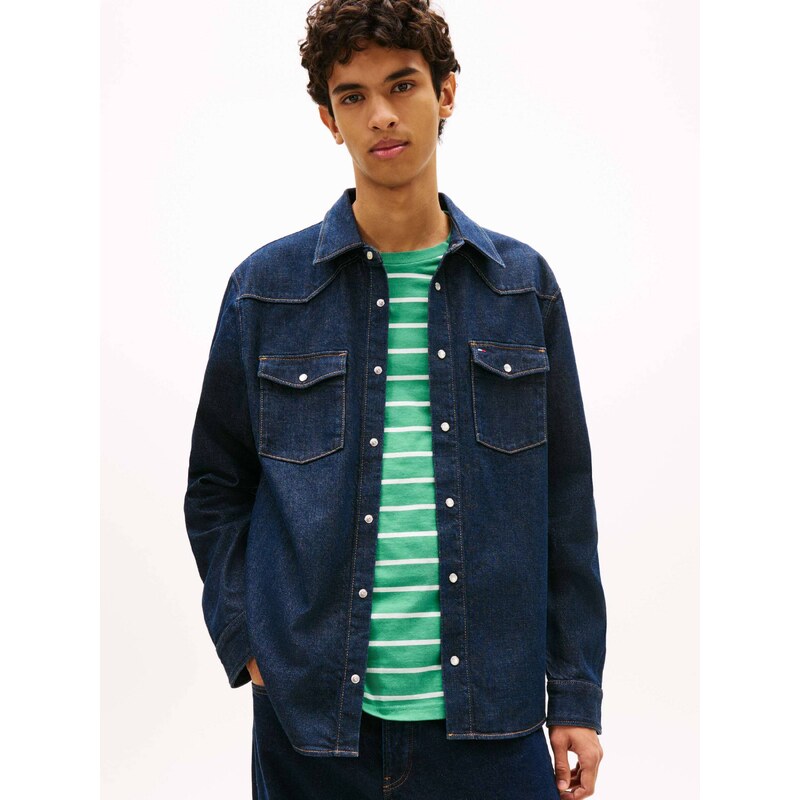 Tommy Jeans Džínová košile Western | regular fit
