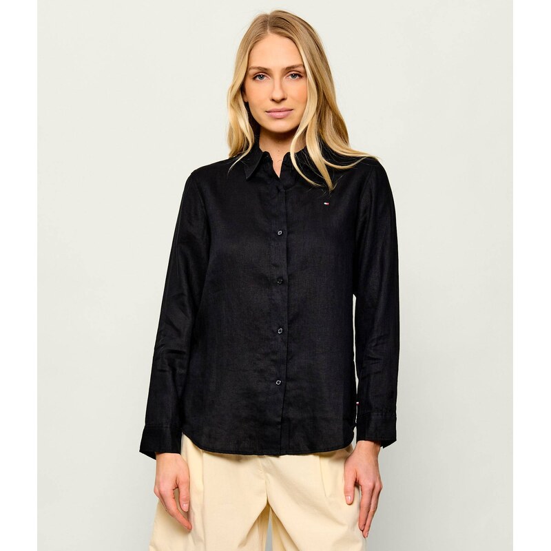 Tommy Hilfiger Lněná košile | Relaxed fit