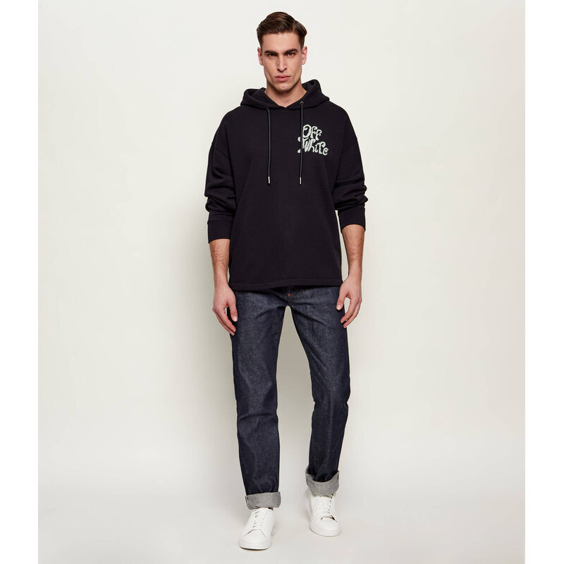 OFF-WHITE Mikina GRASS INK | Relaxed fit