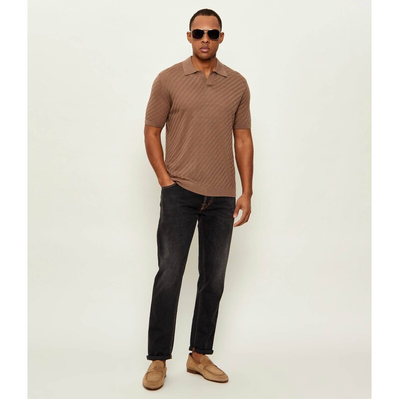 Emporio Armani Polokošile | regular fit | s příměsí vlny