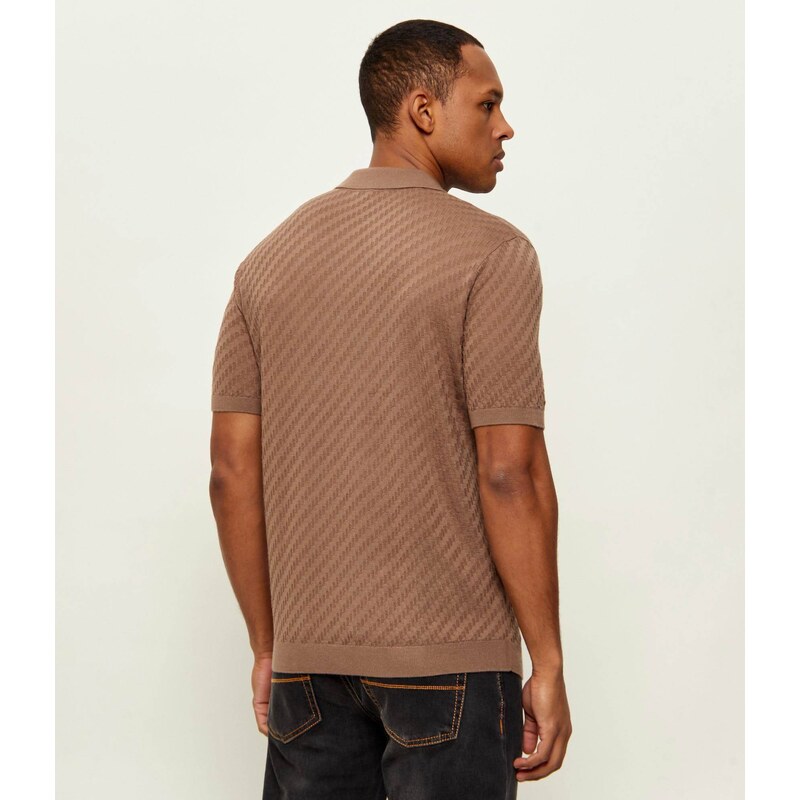 Emporio Armani Polokošile | regular fit | s příměsí vlny