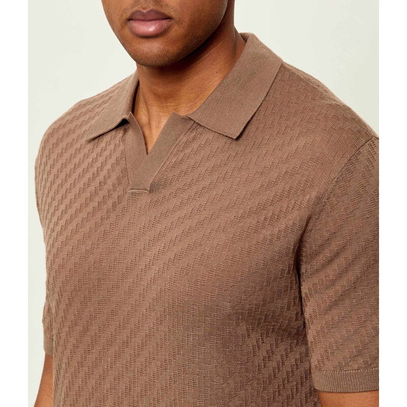 Emporio Armani Polokošile | regular fit | s příměsí vlny