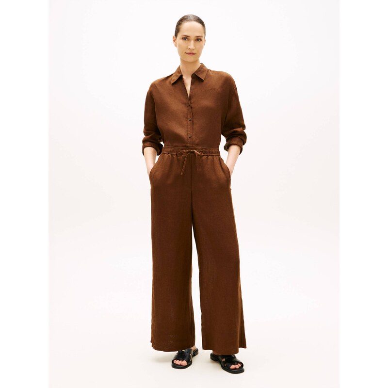Tommy Hilfiger Lněné kalhoty | Relaxed fit