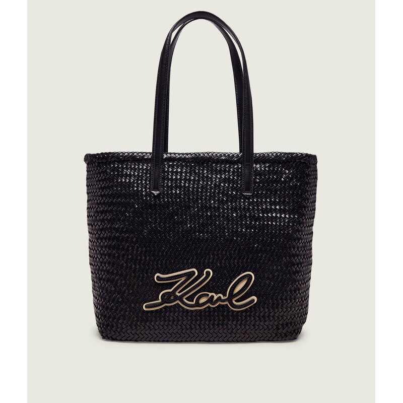 Karl Lagerfeld Kožená kabelka shopper K/signature