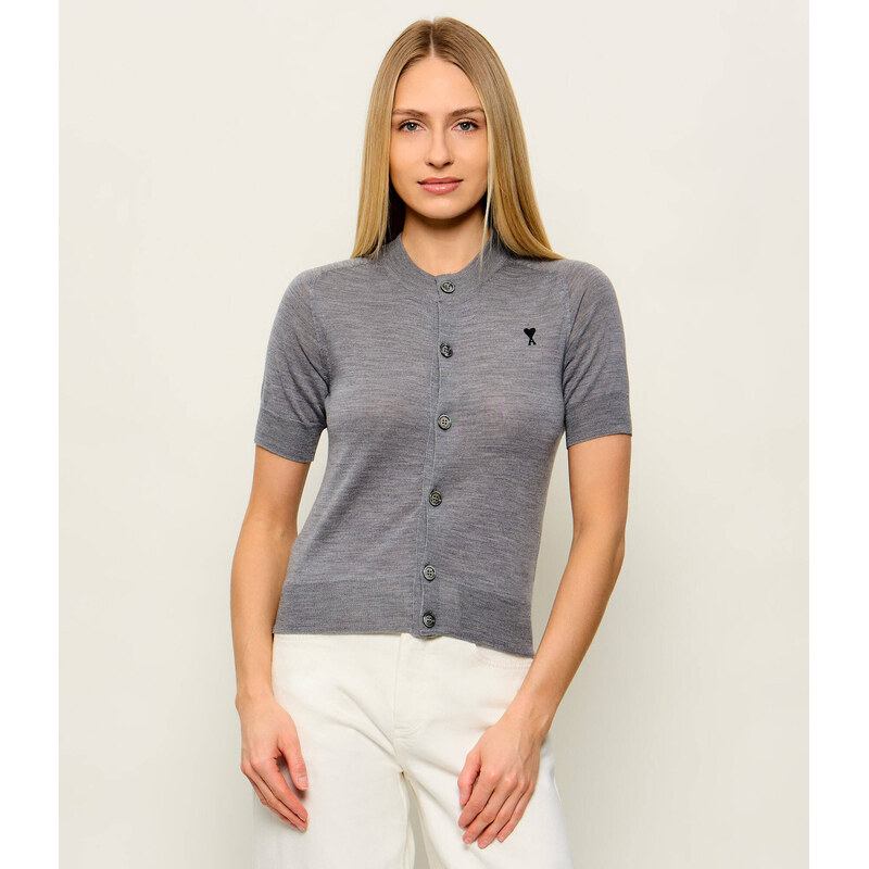 AMI Paris Vlněný kardigan | Slim Fit 115494515