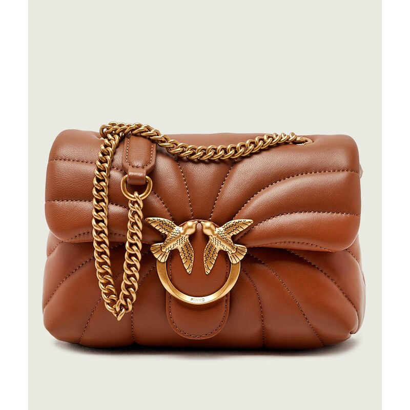 Pinko Kožená kabelka na rameno LOVE PUFF BUTTERFLY MINI