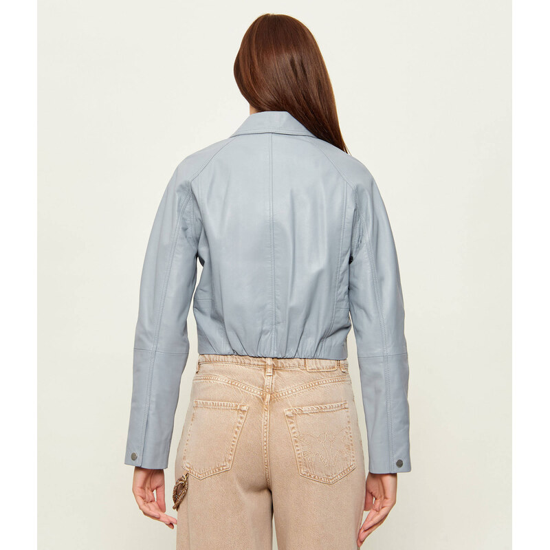 Pinko Kožený křivák CARLENE | Cropped Fit