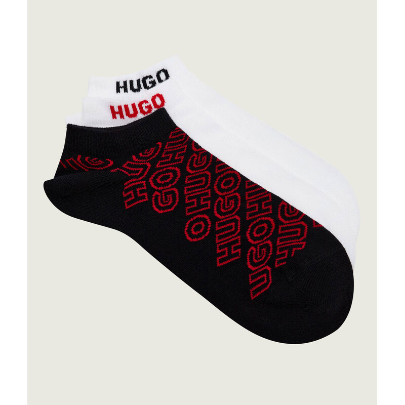 Hugo Bodywear Ponožky/ťapky trojbalení 3P AS LOGO AOP CC