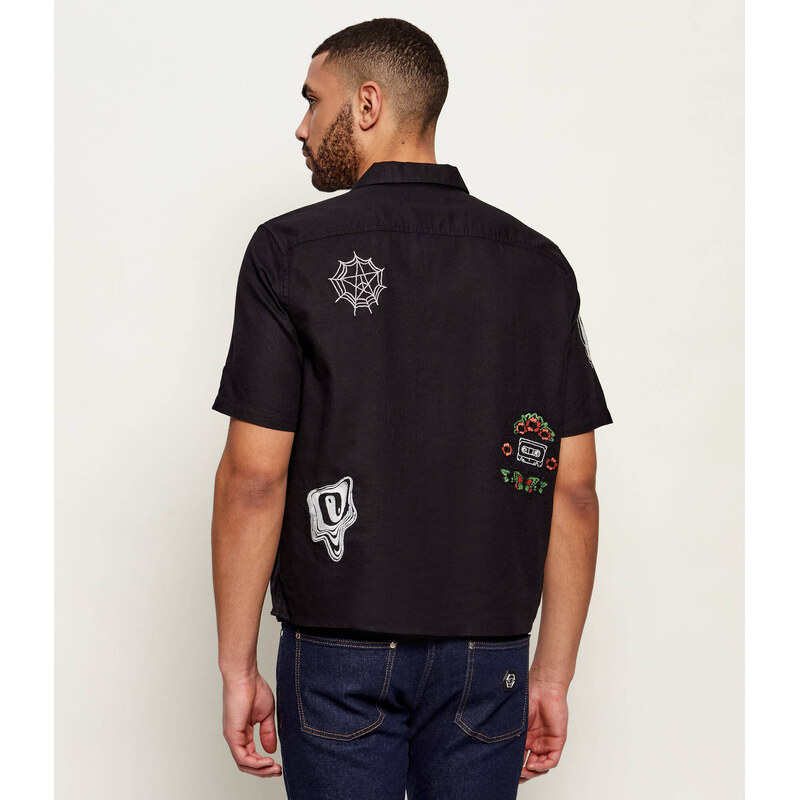 AllSaints Košile KARLTON | Relaxed fit přidáním lnu