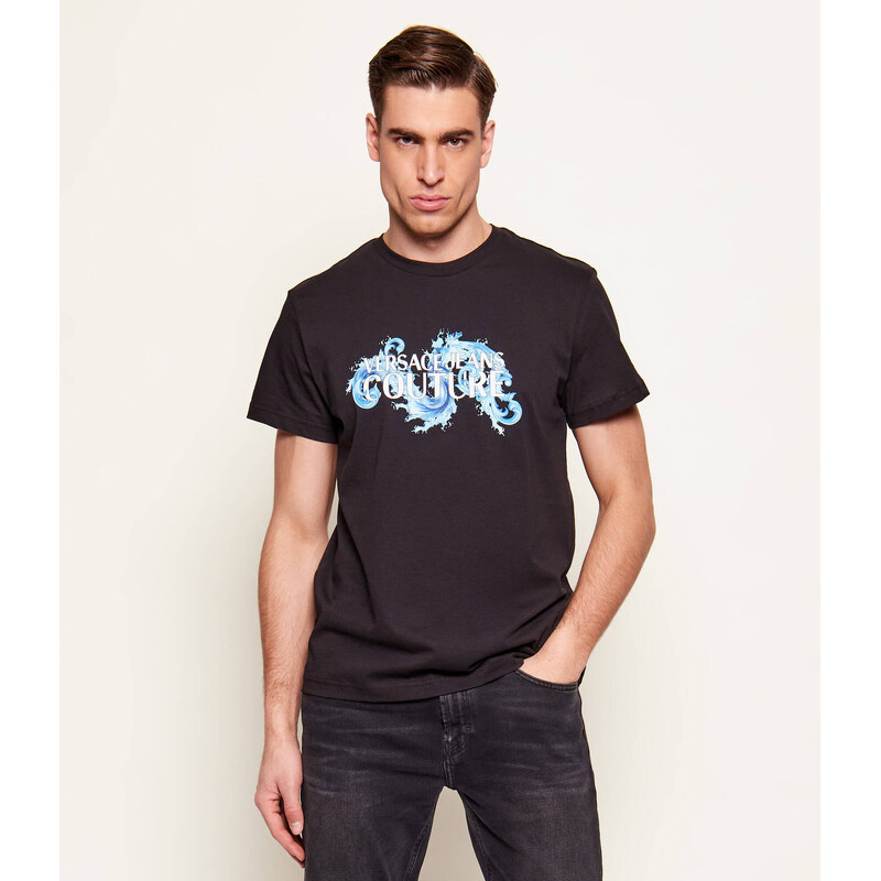 Versace Jeans Couture Tričko Baroque Wave | Slim Fit