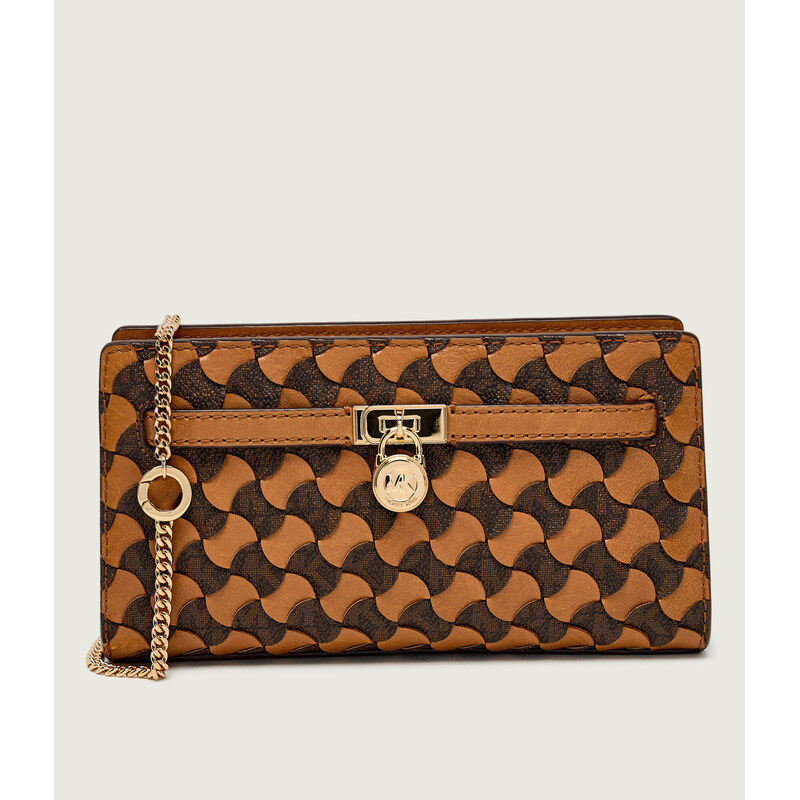 Michael Kors Kožená crossbody kabelka/psaníčko Hamilton Moderne