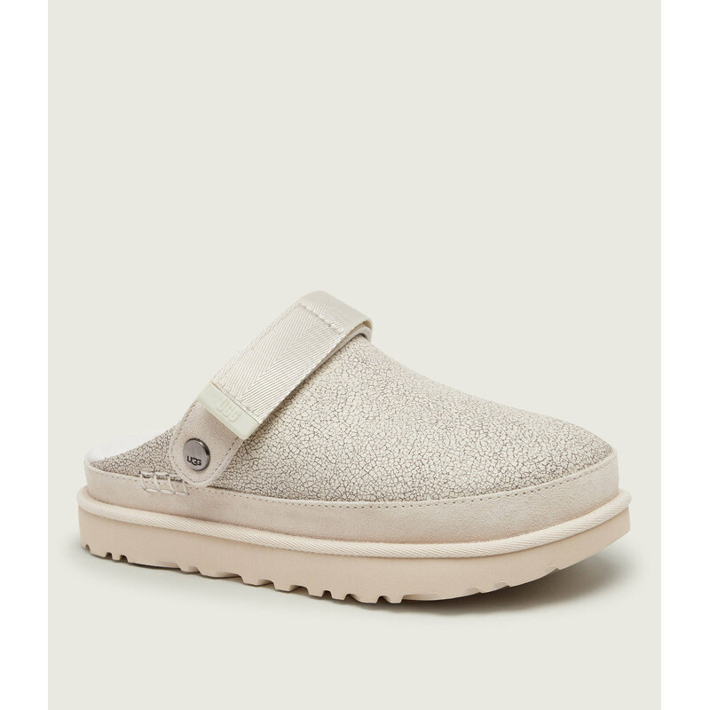 UGG Kožené mule 2v1 W GOLDENSTAR CRACKLE CLOG 115483359