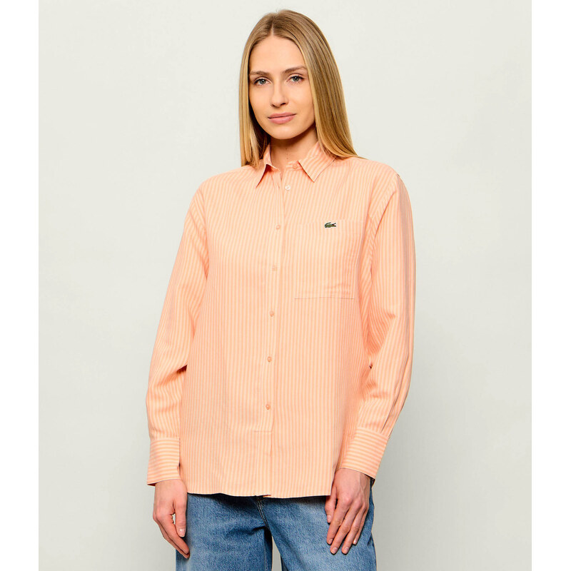 Lacoste Lněná košile | Oversize fit