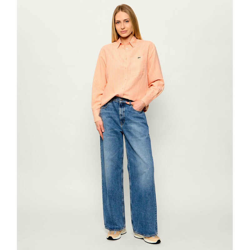 Lacoste Lněná košile | Oversize fit