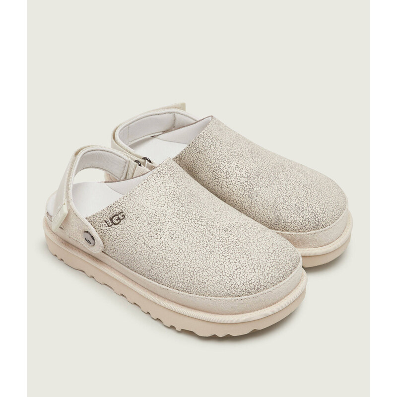 UGG Kožené mule 2v1 W GOLDENSTAR CRACKLE CLOG