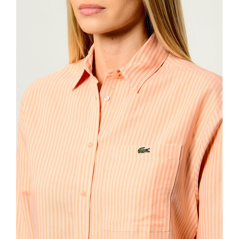 Lacoste Lněná košile | Oversize fit