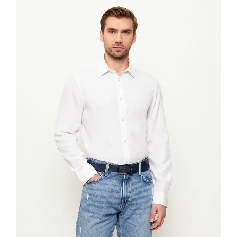 GUESS Košile | regular fit přidáním lnu